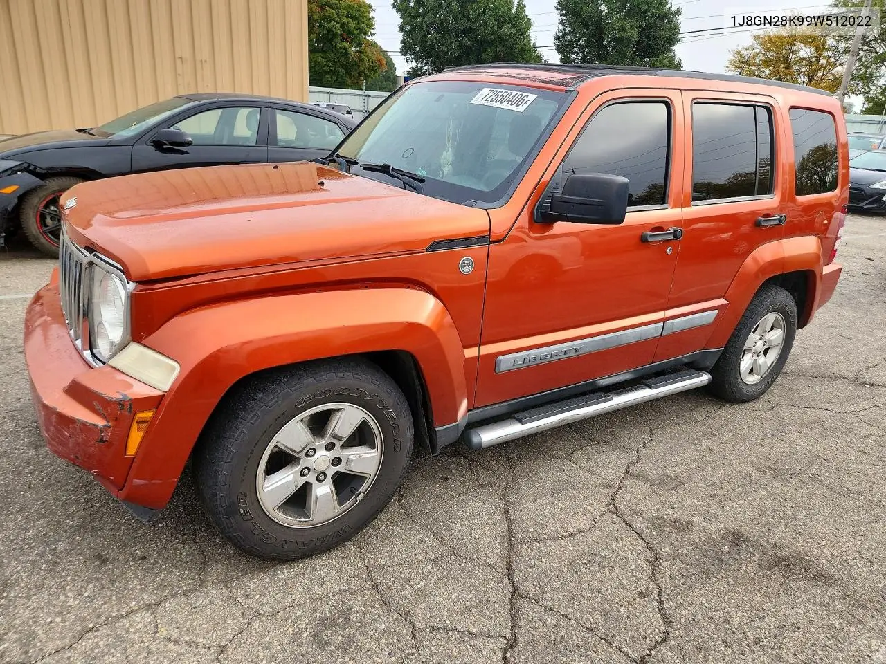 2009 Jeep Liberty Sport VIN 1J8GN28K99W512022 фото 1
