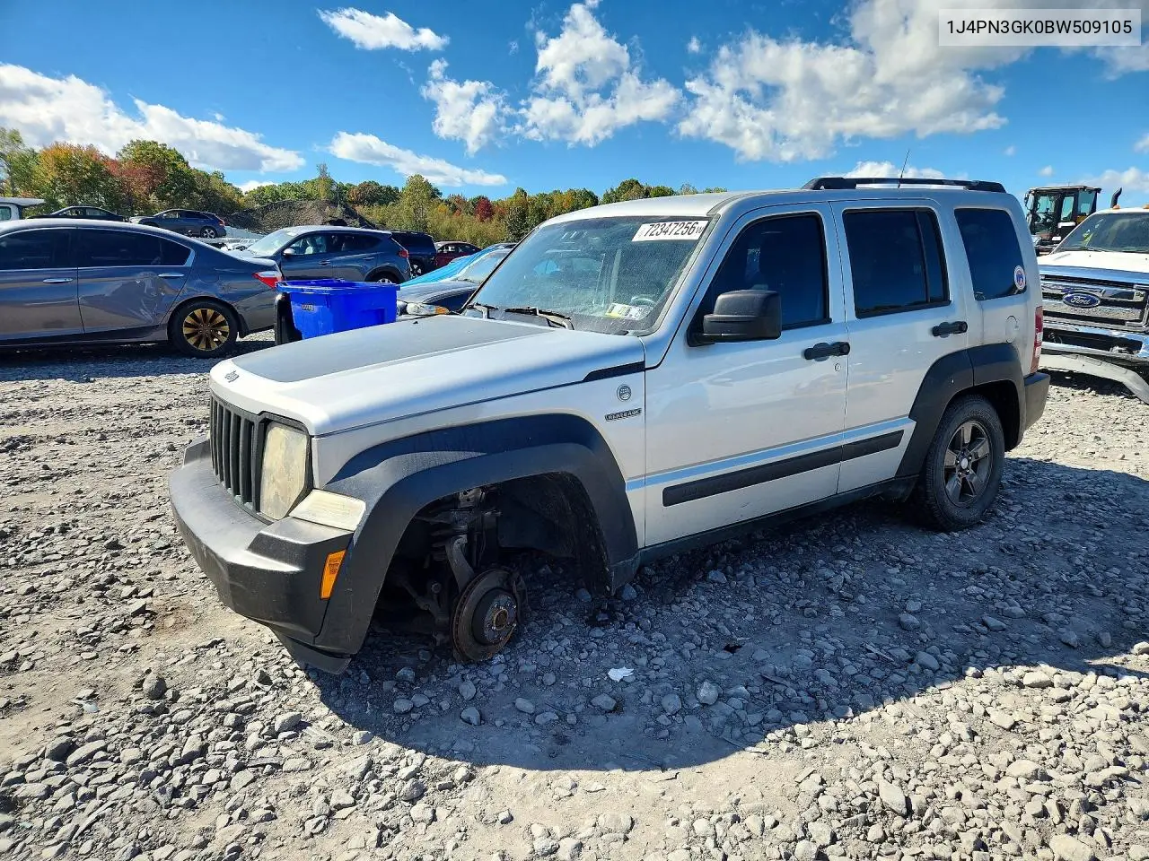 2011 Jeep Liberty Renegade VIN 1J4PN3GK0BW509105 фото 1