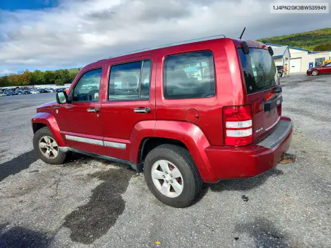 1J4PN2GK3BW535949 — 2011 Jeep Liberty (North America), фото 2 с аукциона Copart, Передняя часть