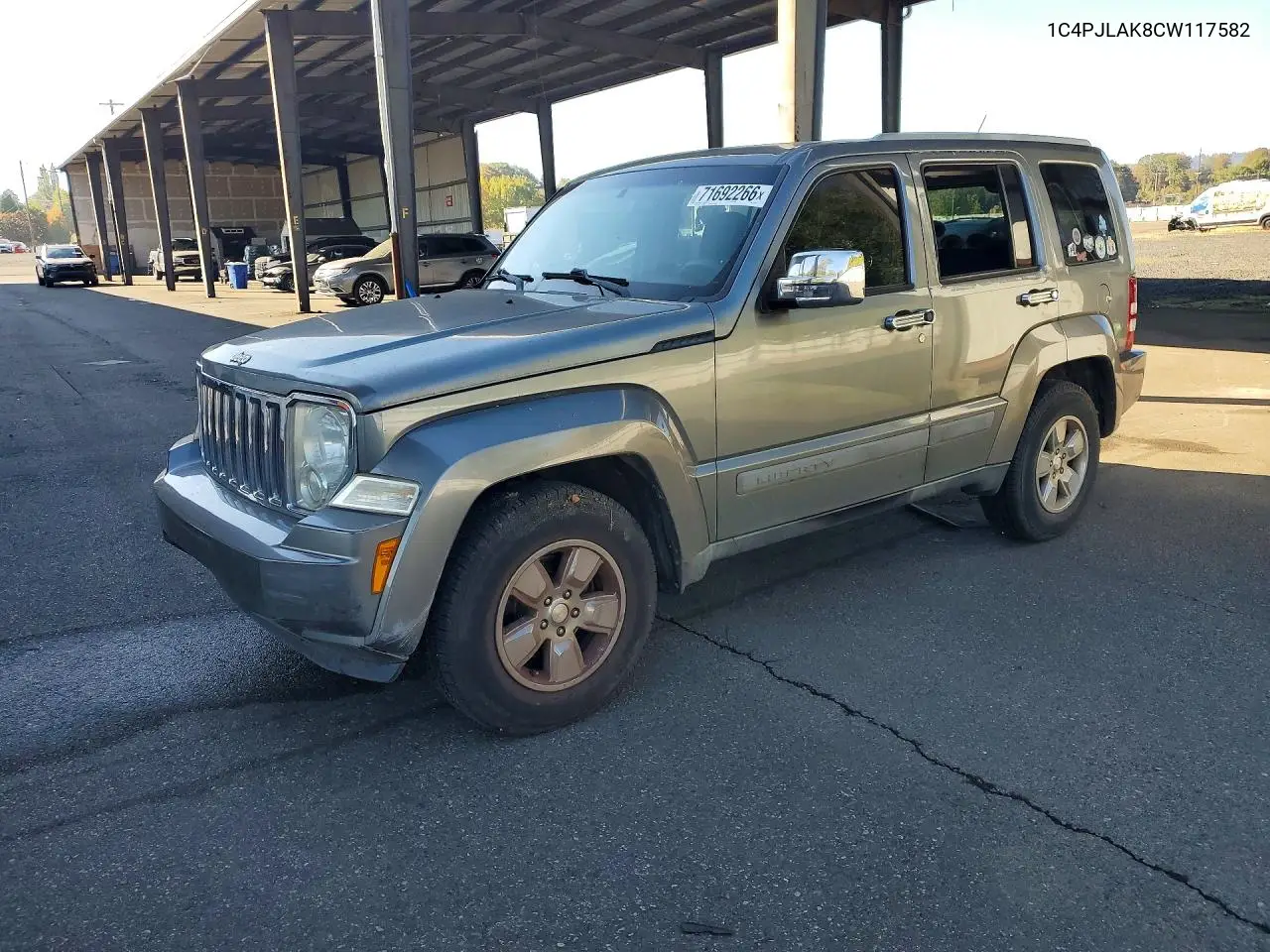 2012 Jeep Liberty Sport VIN 1C4PJLAK8CW117582 фото 1