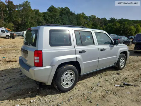 2008 Jeep Patriot Sport VIN 1J8FT28W28D799413 фото 3