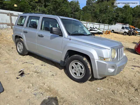 2008 Jeep Patriot Sport VIN 1J8FT28W28D799413 фото 4