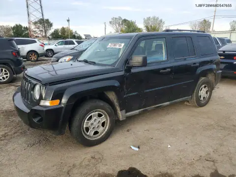 1J8FF28W68D547655 — 2008 Jeep Liberty (Patriot), Передняя часть, фото до ремонта