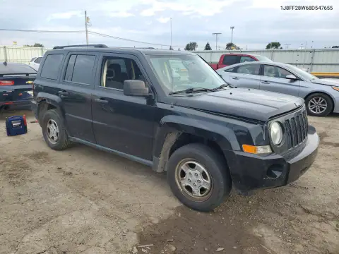 1J8FF28W68D547655 — 2008 Jeep Liberty (Patriot), фото 4 с аукциона Copart, Передняя часть