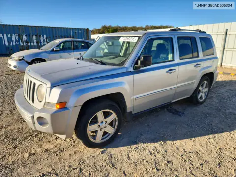 1J4NF4GB0AD505334 — 2010 Jeep Liberty (Patriot), Мелкие вмятины и царапины, фото до ремонта