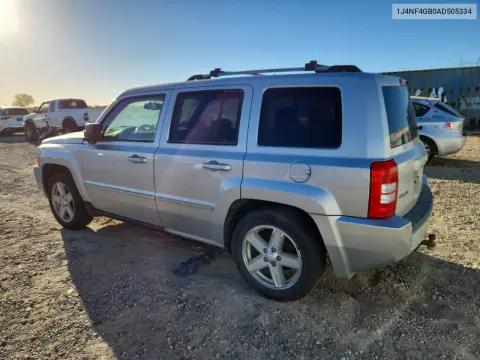 2010 Jeep Patriot Limited VIN 1J4NF4GB0AD505334 фото 2