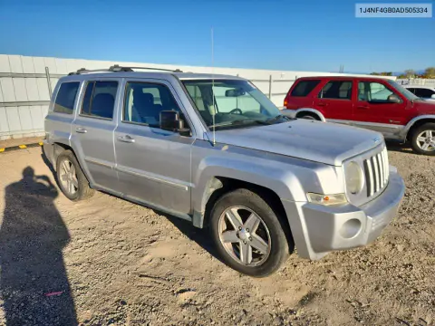 2010 Jeep Patriot Limited VIN 1J4NF4GB0AD505334 фото 4