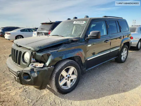 1J4NF1GB4AD624003 — 2010 Jeep Liberty (Patriot), Передняя часть, фото до ремонта