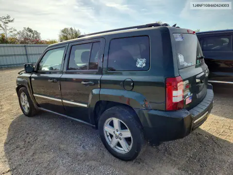 2010 Jeep Patriot Sport VIN 1J4NF1GB4AD624003 фото 2