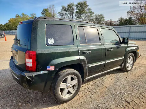 2010 Jeep Patriot Sport VIN 1J4NF1GB4AD624003 фото 3