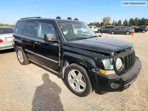 2010 Jeep Patriot Sport VIN 1J4NF1GB4AD624003 фото 4