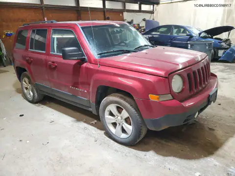 2012 Jeep Patriot Sport VIN 1C4NJRBB0CD598917 фото 4