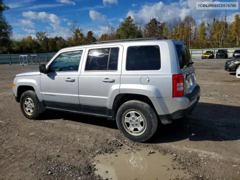 2012 Jeep Patriot Sport VIN 1C4NJRBBXCD576780 фото 2
