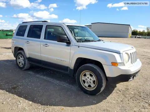 2012 Jeep Patriot Sport VIN 1C4NJRBBXCD576780 фото 4