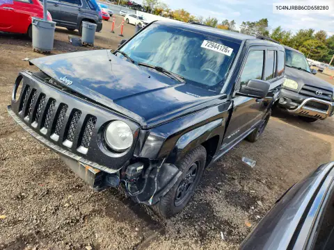 1C4NJRBB6CD658280 — 2012 Jeep Liberty (Patriot), Передняя часть, фото до ремонта
