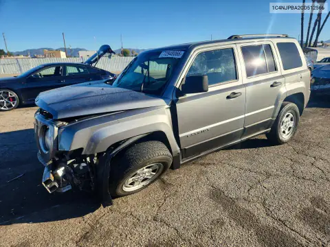 1C4NJPBA2CD512566 — 2012 Jeep Liberty (Patriot), Передняя часть, фото до ремонта