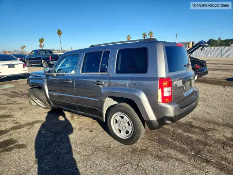 1C4NJPBA2CD512566 — 2012 Jeep Liberty (Patriot), фото 2 с аукциона Copart, Передняя часть