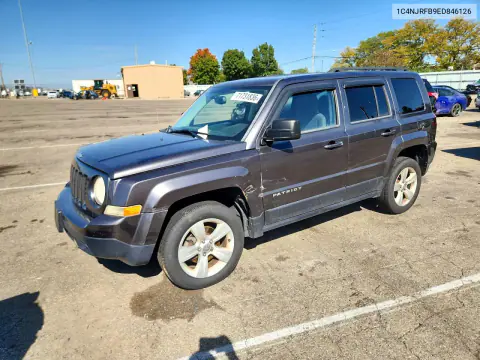 1C4NJRFB9ED846126 — 2014 Jeep Liberty (Patriot), Передняя часть, фото до ремонта