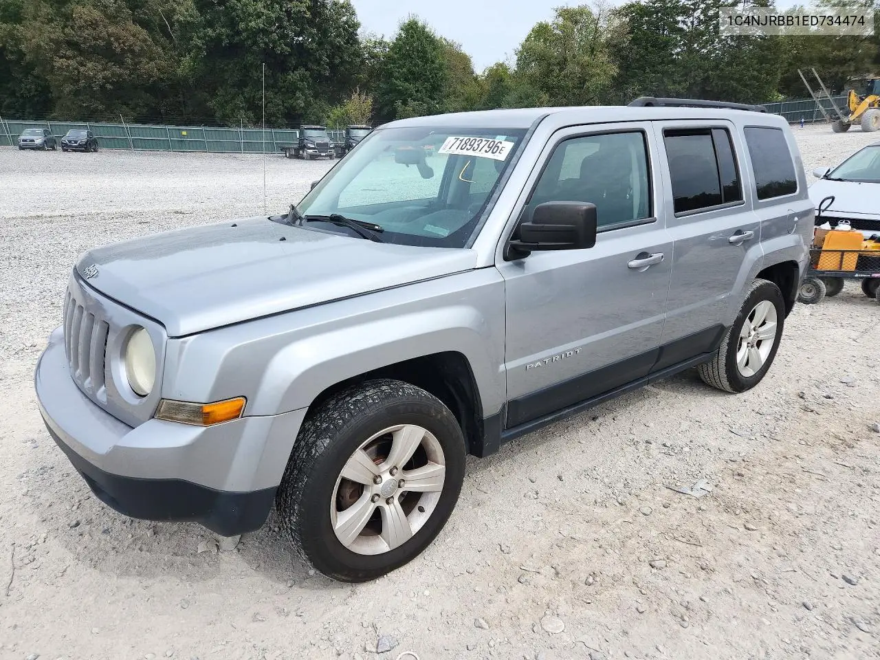 2014 Jeep Patriot Sport VIN 1C4NJRBB1ED734474 фото 1