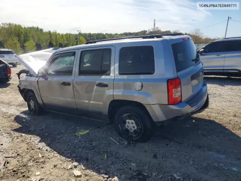 2014 Jeep Patriot Sport VIN 1C4NJPBA7ED849771 фото 2