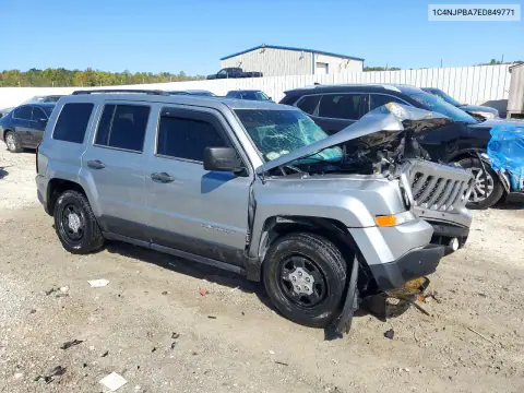 2014 Jeep Patriot Sport VIN 1C4NJPBA7ED849771 фото 4