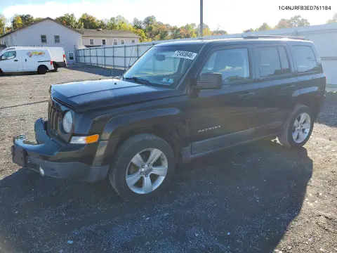 1C4NJRFB3ED761184 — 2014 Jeep Liberty (Patriot), Передняя часть, фото до ремонта
