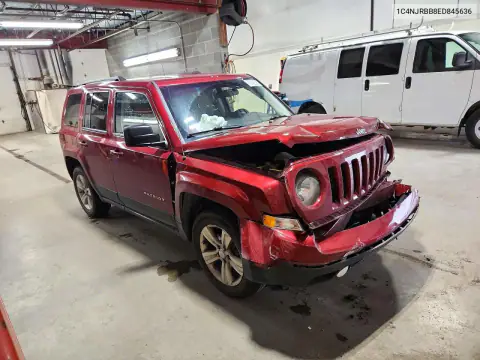 1C4NJRBB8ED845636 — 2014 Jeep Liberty (Patriot), фото 4 с аукциона Copart, Передняя часть