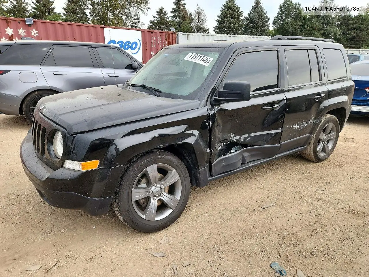 2015 Jeep Patriot Latitude VIN 1C4NJPFA5FD107851 фото 1