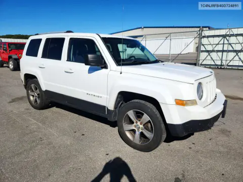 2016 Jeep Patriot Latitude VIN 1C4NJRFB4GD724891 фото 4