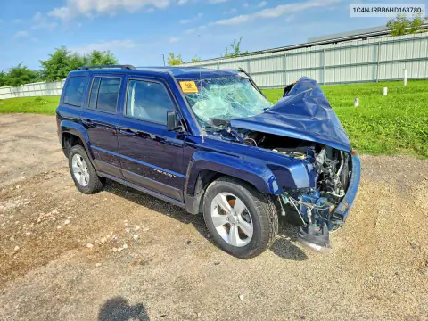 1C4NJRBB6HD163780 — 2017 Jeep Liberty (Patriot), фото 4 с аукциона Copart 20.10.2026, Передняя часть