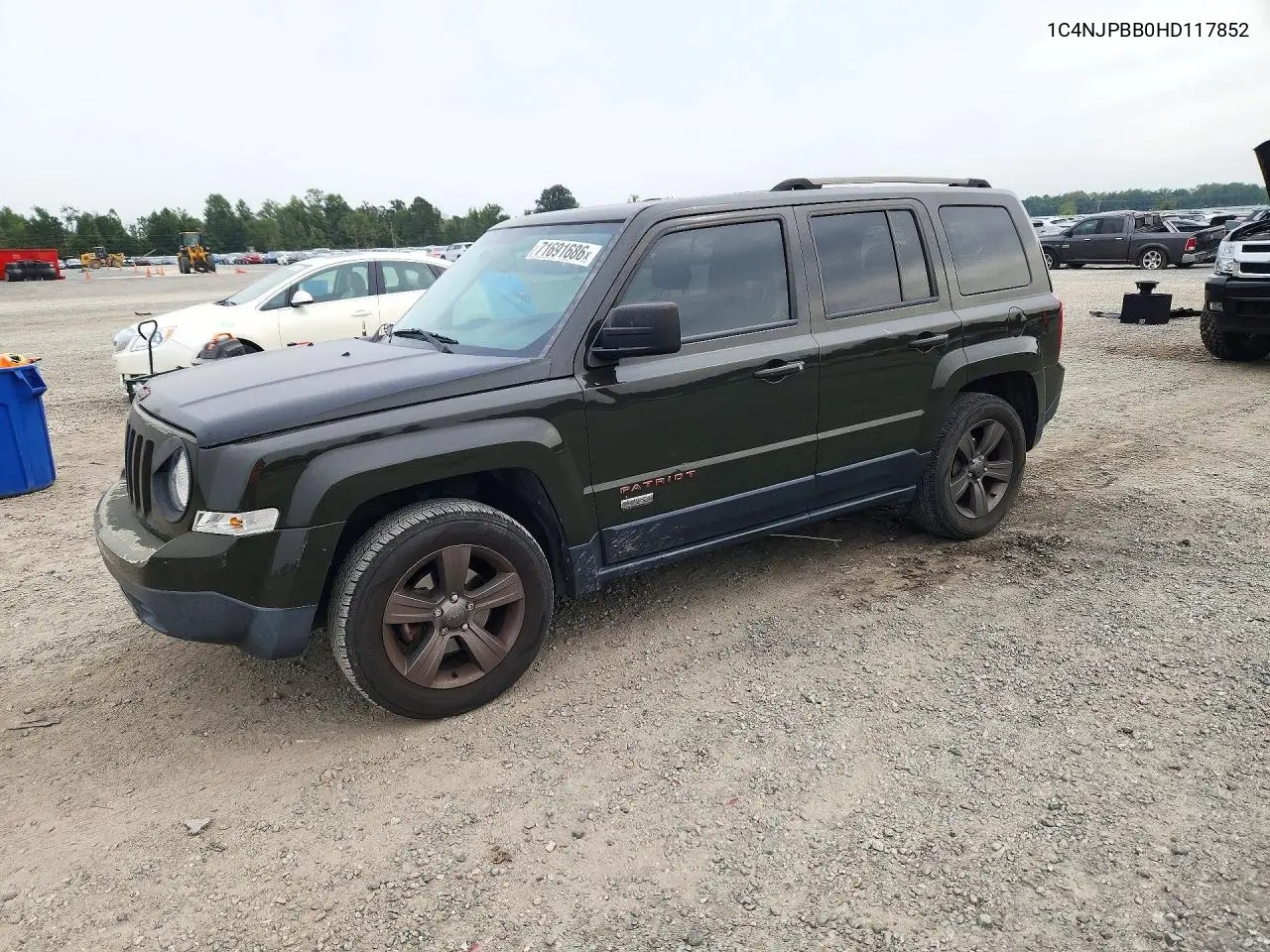 2017 Jeep Patriot Sport VIN 1C4NJPBB0HD117852 фото 1