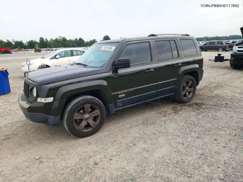 1C4NJPBB0HD117852 — 2017 Jeep Liberty (Patriot), Передняя часть, фото до ремонта