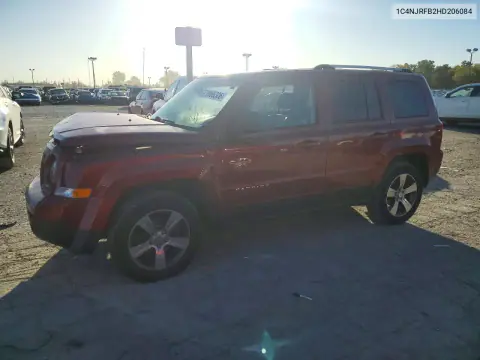 1C4NJRFB2HD206084 — 2017 Jeep Liberty (Patriot), Передняя часть, фото до ремонта
