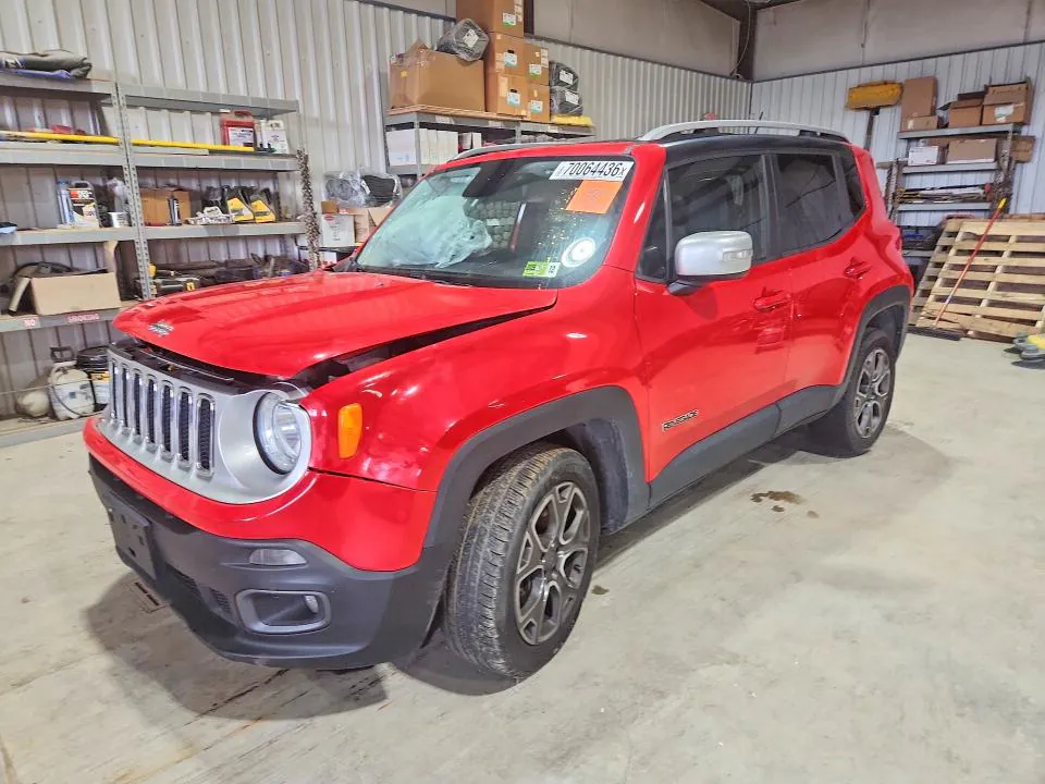 2016 JEEP RENEGADE VIN ZACCJBDT8GPD75892 фото 1