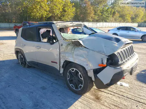 2016 Jeep Renegade Trailhawk VIN ZACCJBCT8GPD71679 фото 4