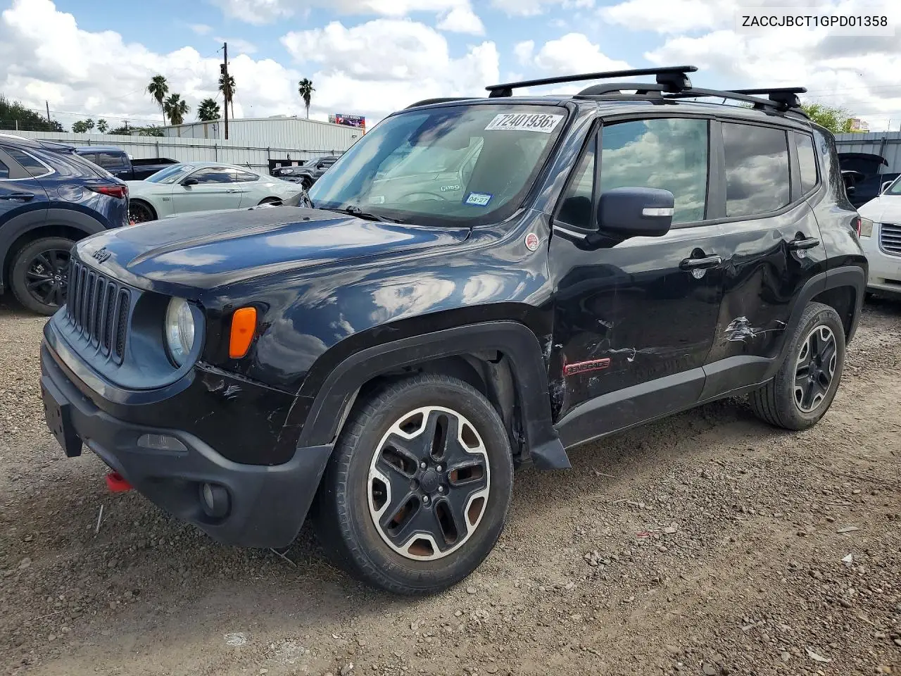 2016 Jeep Renegade VIN ZACCJBCT1GPD01358 фото 1