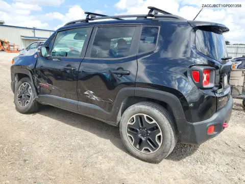 2016 Jeep Renegade VIN ZACCJBCT1GPD01358 фото 2