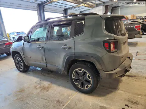2016 Jeep Renegade Trailhawk VIN ZACCJBCT6GPC58006 фото 2