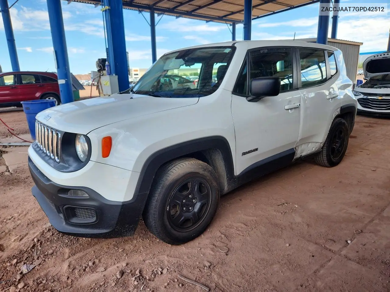 2016 Jeep Renegade Sport VIN ZACCJAAT7GPD42512 фото 1