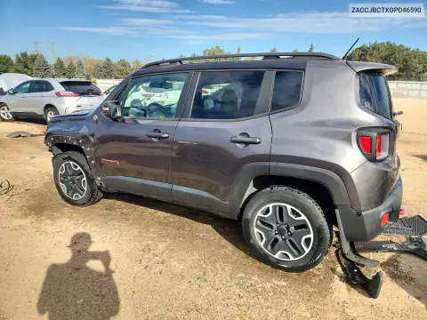 ZACCJBCTXGPD46590 — 2016 Jeep Renegade, фото 2 с аукциона Copart, Передняя часть