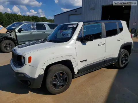 ZACCJBCB8HPF00061 — 2017 Jeep Renegade, Передняя часть, фото до ремонта