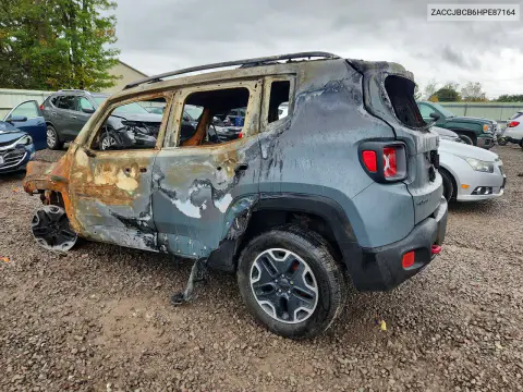 2017 Jeep Renegade Trailhawk VIN ZACCJBCB6HPE87164 фото 2