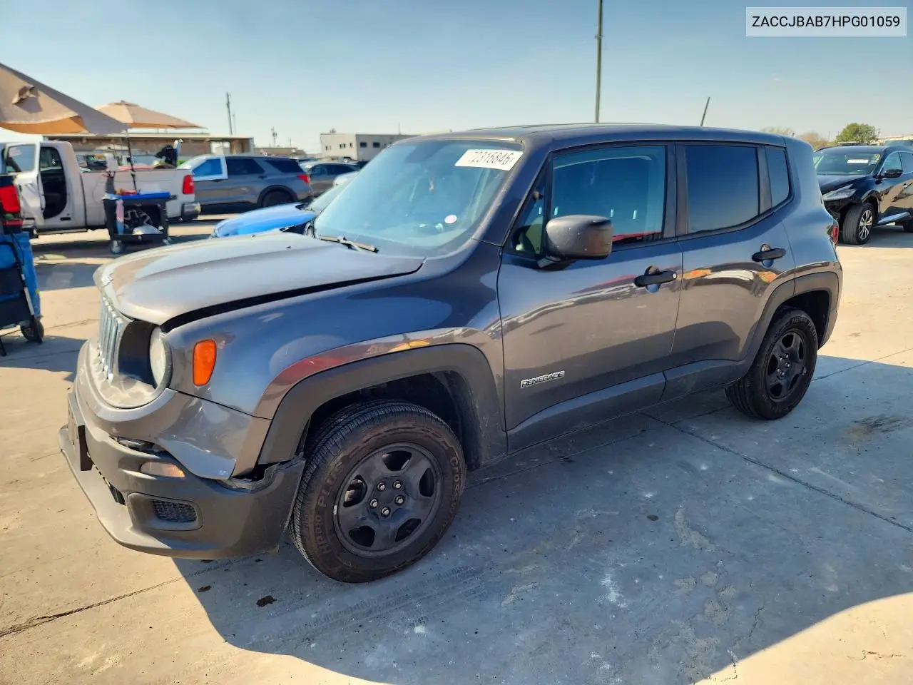 2017 Jeep Renegade Sport VIN ZACCJBAB7HPG01059 фото 1