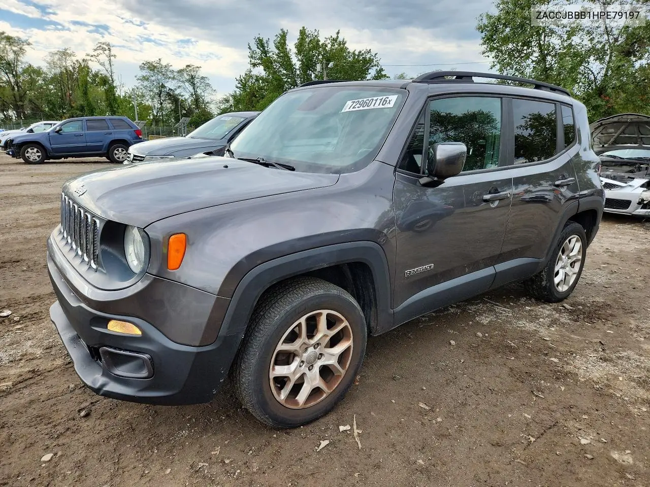 ZACCJBBB1HPE79197 Jeep Renegade 2017 — повреждение Мелкие вмятины и царапины, фото до ремонта