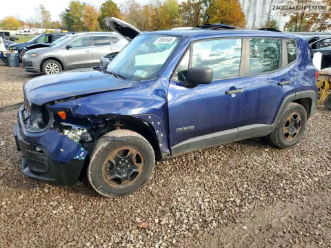 ZACCJAAB2HPF83130 — 2017 Jeep Renegade, Передняя часть, фото до ремонта