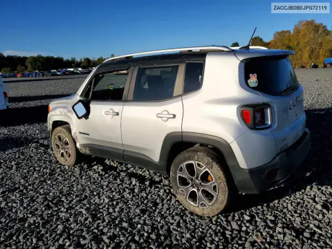 2018 Jeep Renegade Limited VIN ZACCJBDB0JPG72119 фото 2