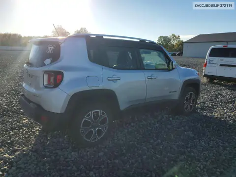 2018 Jeep Renegade Limited VIN ZACCJBDB0JPG72119 фото 3