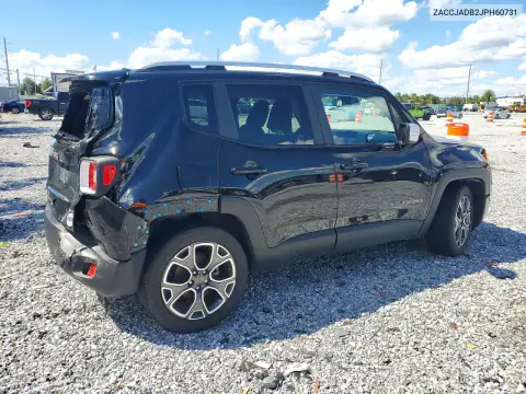 ZACCJADB2JPH60731 — 2018 Jeep Renegade, фото 3 с аукциона Copart, Задняя часть
