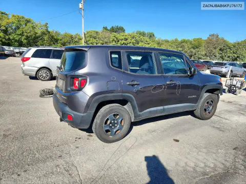 2019 Jeep Renegade Sport VIN ZACNJBAB6KPJ76172 фото 3