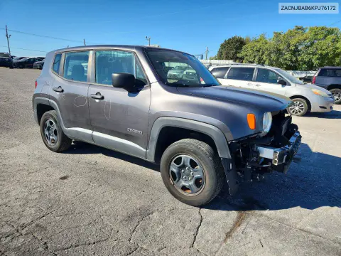 2019 Jeep Renegade Sport VIN ZACNJBAB6KPJ76172 фото 4